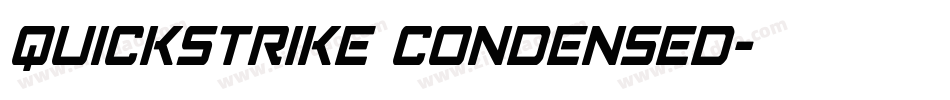 QuickStrike Condensed字体转换